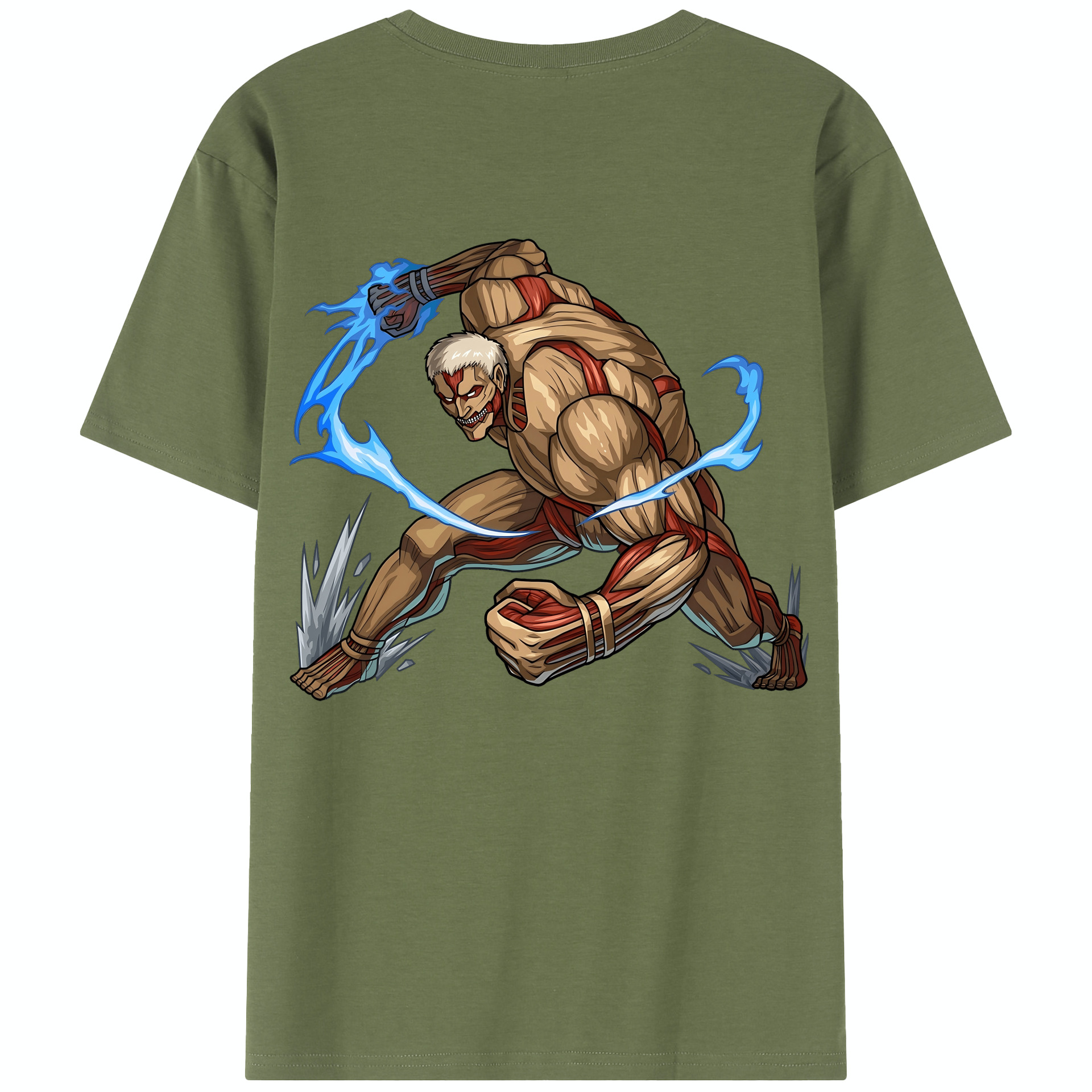 （画像用） 進撃の巨人 Attack on Titan 綿100％半袖Tシャツ（背面プリント）